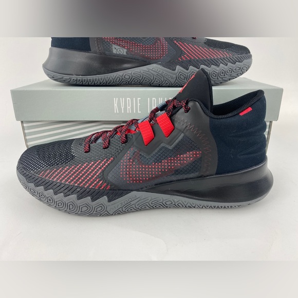 Nike Flytrap 5 Bred Men's Basketball Shoes Sneakers Black Red CZ4100 003 - Picture 5 of 11